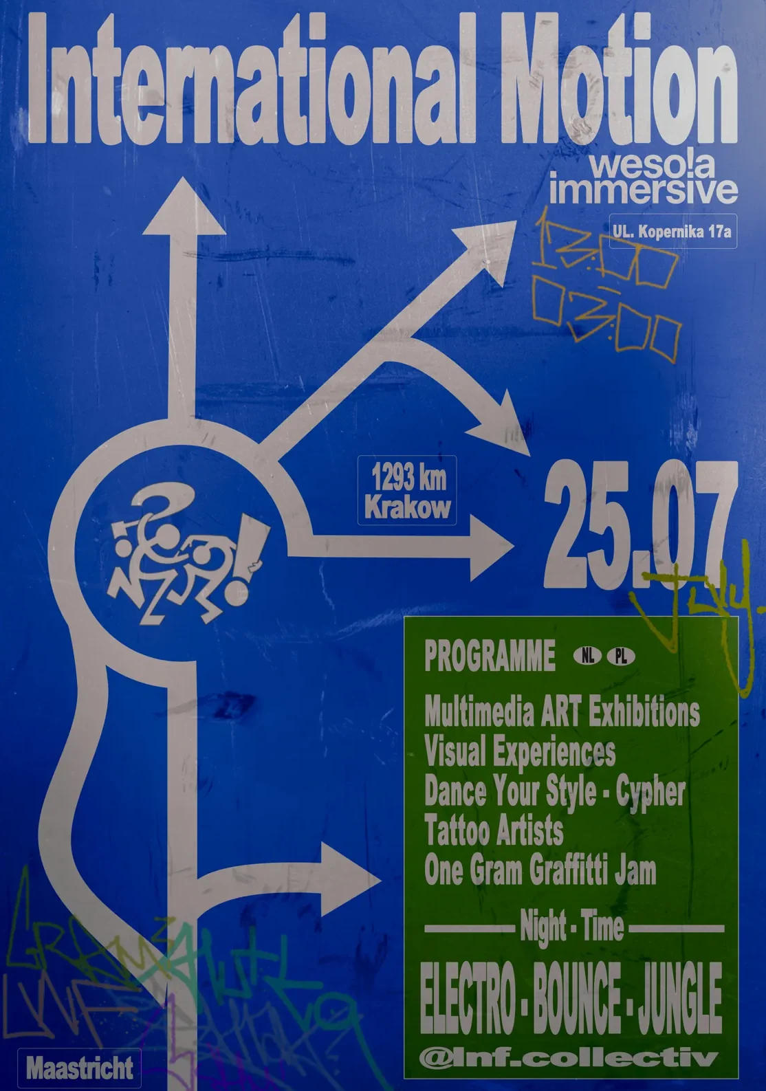Poster: International Motion, 25 July, Wesoła Immersive, Kraków
